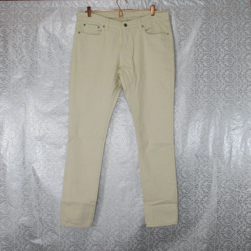 POLO Ralph Lauren Cream Skinny Jeans Size 32 - Picture 4 of 7